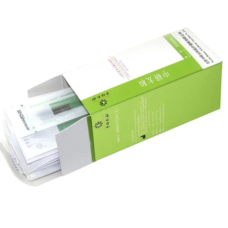 Zhongyan Taihe 500 Acupuncture Needles — Disposable Sterile Needles with Tube for Beauty & Massage