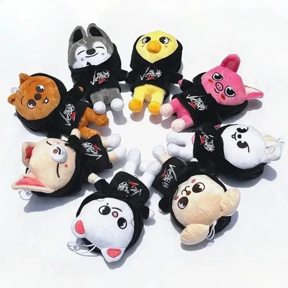 Kpop SKZOO Plush Keychain – Cute Dog Pendant Toy for Kids, Backpack Hanging, Birthday Gift