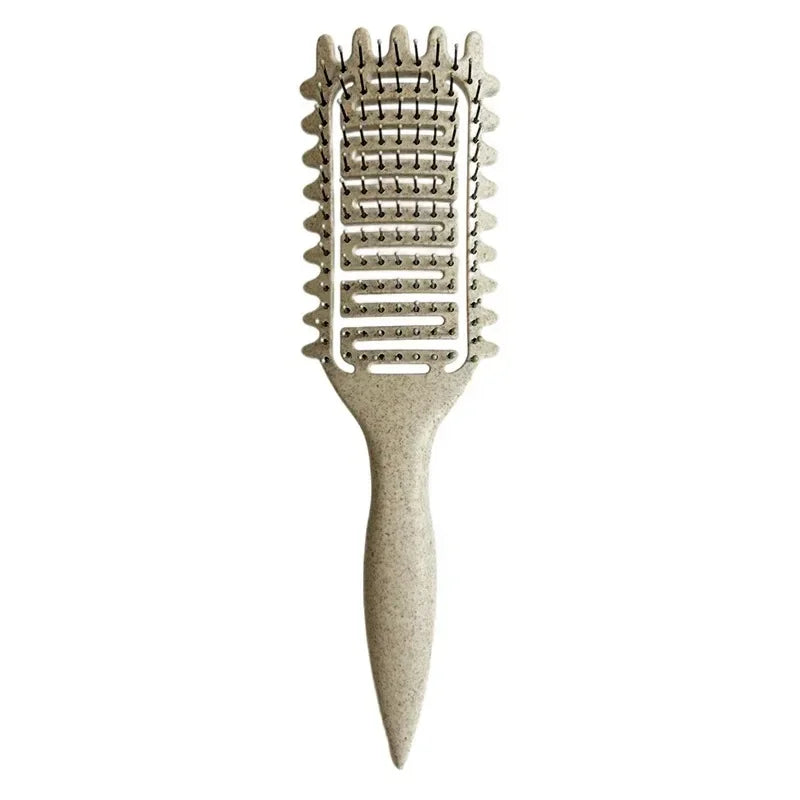 Curl Define Styling Brush - Hollow Detangling Hair Comb for Wet & Curly Hair Shaping
