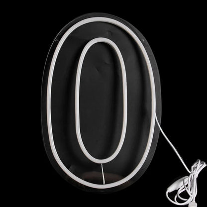 Numbers Neon Sign 0–9 – Acrylic LED Birthday, Wedding & Business Wall Decor with Switch