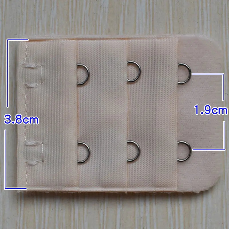 3.8cm 2-Hook Bra Extender Clip – Adjustable Back Belt Buckle for Women’s Underwear & Soft Bra Extension