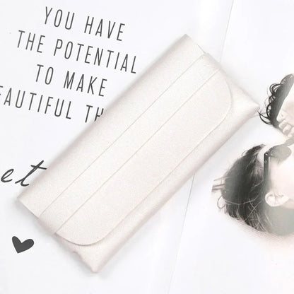 PU Leather Soft Glasses Case – Protective Pouch for Sunglasses and Reading Eyewear for Women