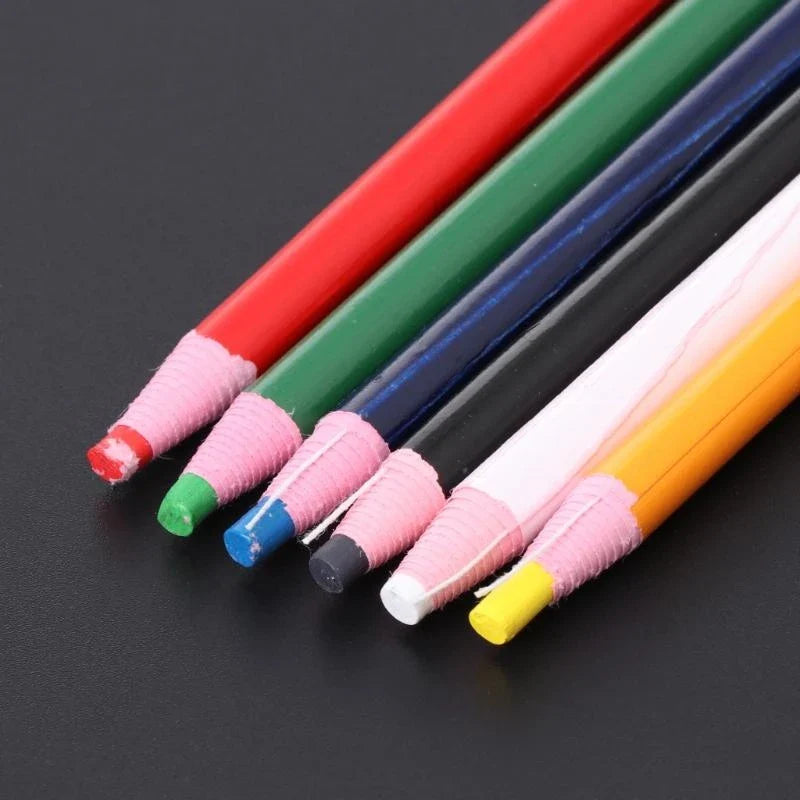 C90C 6-Color Markers for Metal & Fabric – Graph Peel-Off Grease Wax Pencils