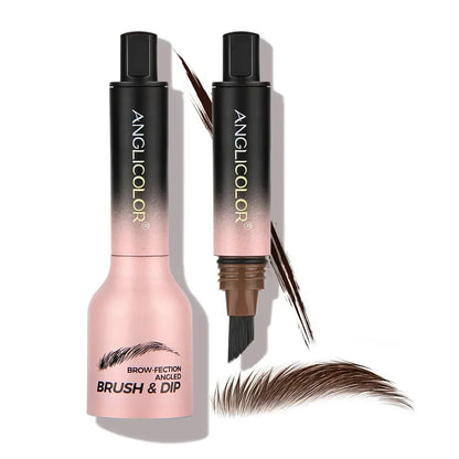Wild 3D Eyebrow Pencil – Square Angled Brush Velvet Brow Dye Cream, Waterproof & Anti-Smudge Tint Pen