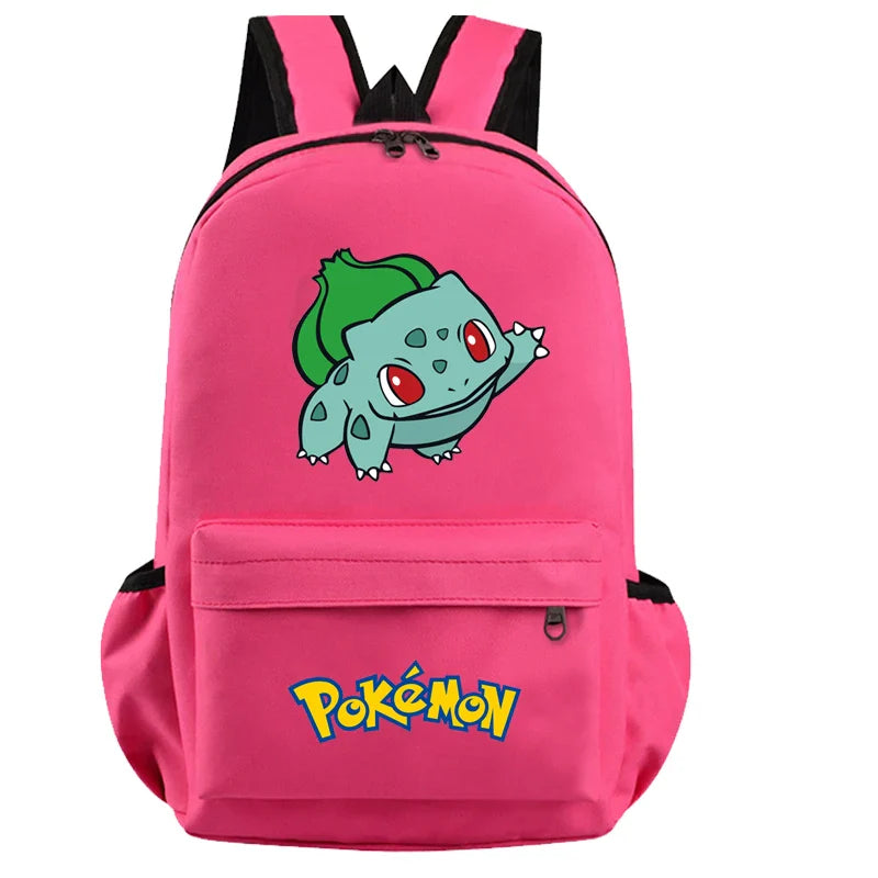 Pokemon Kids Backpack — Pikachu, Charizard, Bulbasaur, Snorlax & Eevee Schoolbag Cartoon Gift