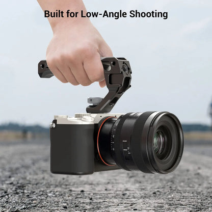 SmallRig NATO Top Handle Lite with Cold Shoe: Portable Camera Handle for Sony, Canon, Nikon - Compatible with Camera Cage 3766