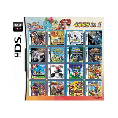 4300-in-1 Multi Game R4 Cartridge Card – High Capacity Video Game Compilation for DS, NDS, 3DS & NDSL Handheld Console Player Card