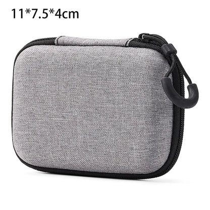 Mini EVA Storage Bag — Zipper Carrying Pouch for AirPods, Earphones, Phone, Charging Cables & Digital Accessories