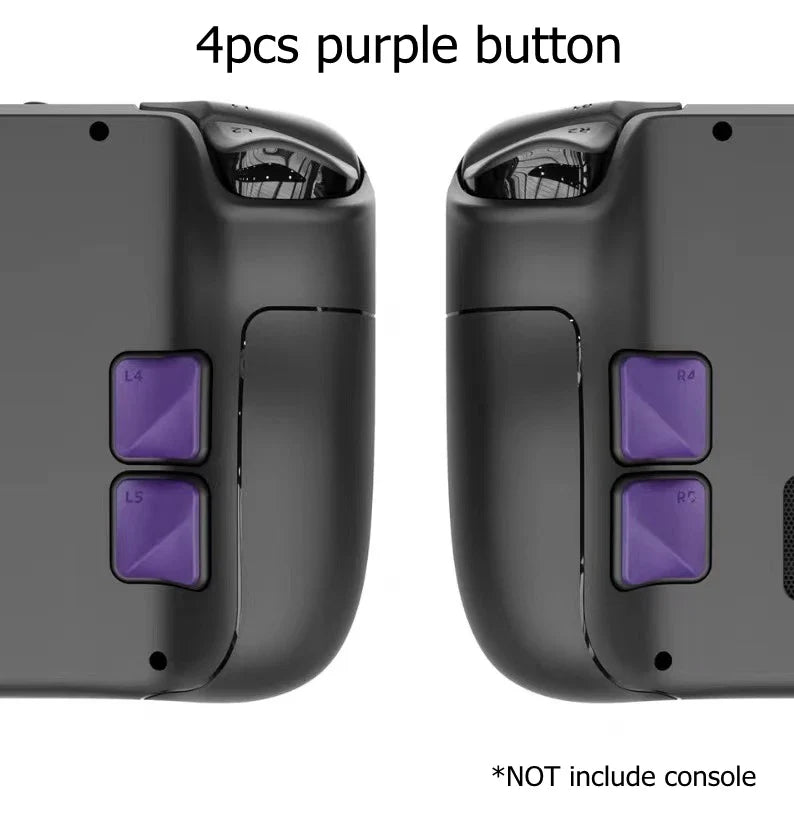 4PCS Back Button Enhancement Set for Steam Deck – Grip Improvement & Button Protection Kit for OLED & LCD Console