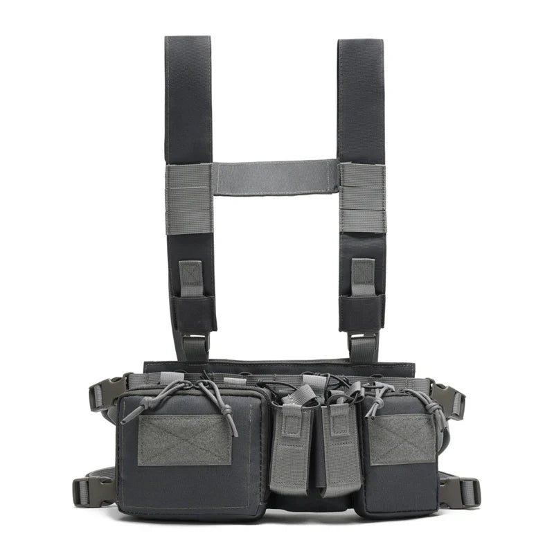 Tactical Vest CS Match – Wargame Military Nylon Chest Rig Vest for Airsoft, Hunting & Outdoor Camping Gear Accessories
