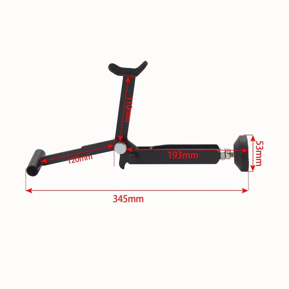 Motorcycle Folding Lift Stand - Heavy-Duty, Stable Crane Frame with Upgraded Armrest for Enhanced Support