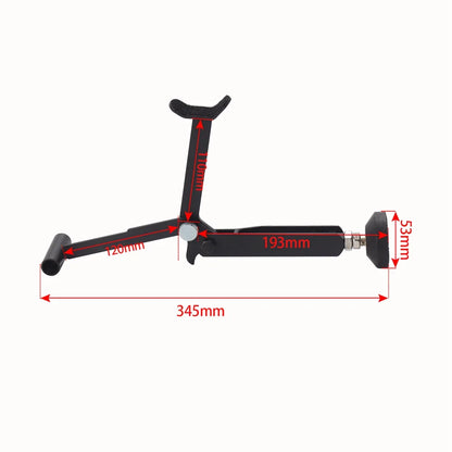 Motorcycle Folding Lift Stand - Heavy-Duty, Stable Crane Frame with Upgraded Armrest for Enhanced Support