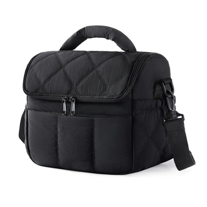 Insulated Lunch Bag - Portable Reusable Nylon Leakproof Lunch Box for Women