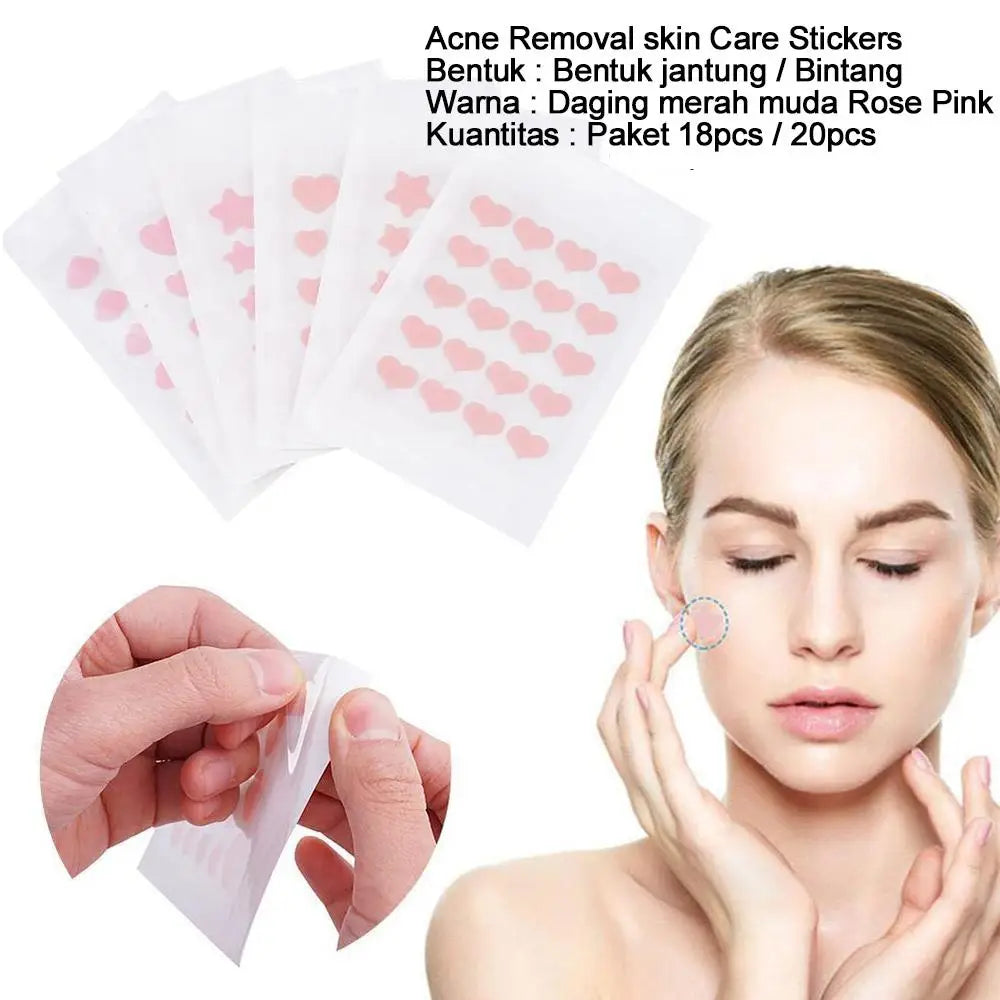 72pcs Invisible Anti-Acne Pimple Patches – Hydrocolloid Waterproof Spot & Mark Repair Stickers