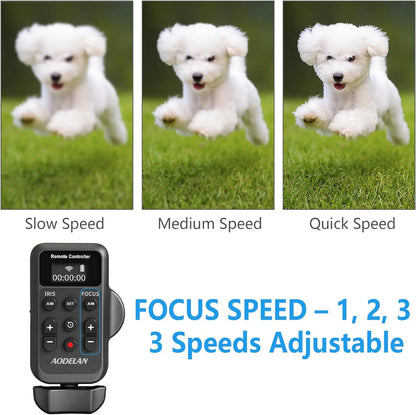 AODELAN ZC-3 Wireless Camera Remote Controller - LANC 2.5mm Zoom Focus Iris & Recording Control for Sony Canon Camcorders