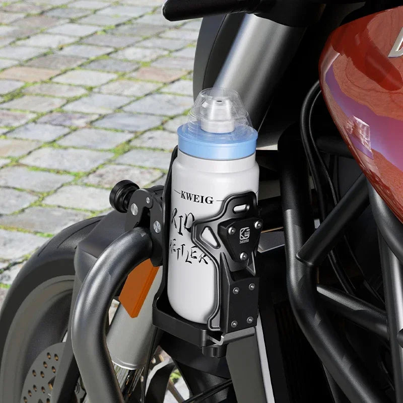 Adjustable Anti-Theft Motorcycle & Bike Cup Holder – Secure Water Bottle & Mobile Mount for Cycling