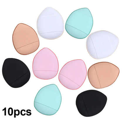 5/10PCS Mini Finger Puff Sponges – Small Air Cushion Makeup Applicators for Foundation & BB Cream