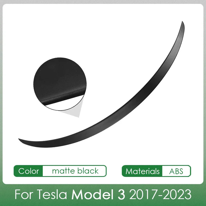 Tesla Spoiler Wing for Model Y & Model 3 Highland 2024 – ABS Rear Spoiler Accessory for Tesla 3/Y 2017–2024