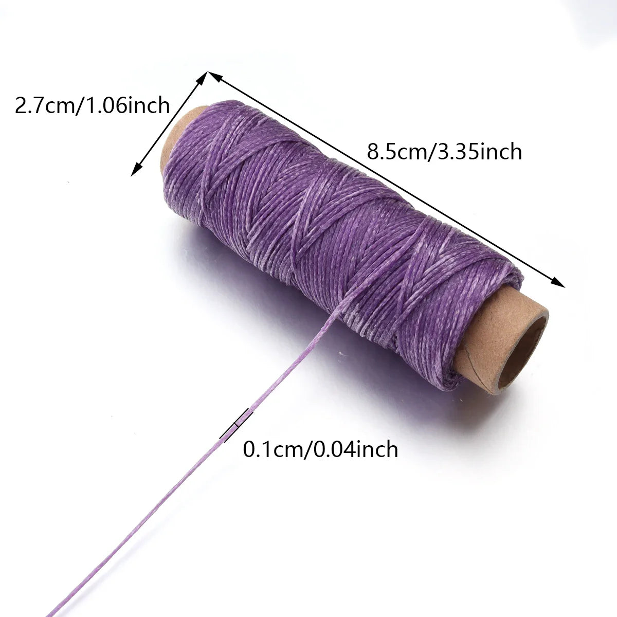 50 Yards Waxed Leather Thread Cord – 150D 1.0mm for Hand Stitching, DIY Bracelets & Jewelry Making
