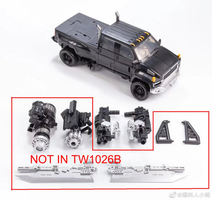 BAIWEI TW1026 Ironsheet Transformation Robot — SS14 Weapon Expert Truck to Car Action Figure (In Stock)