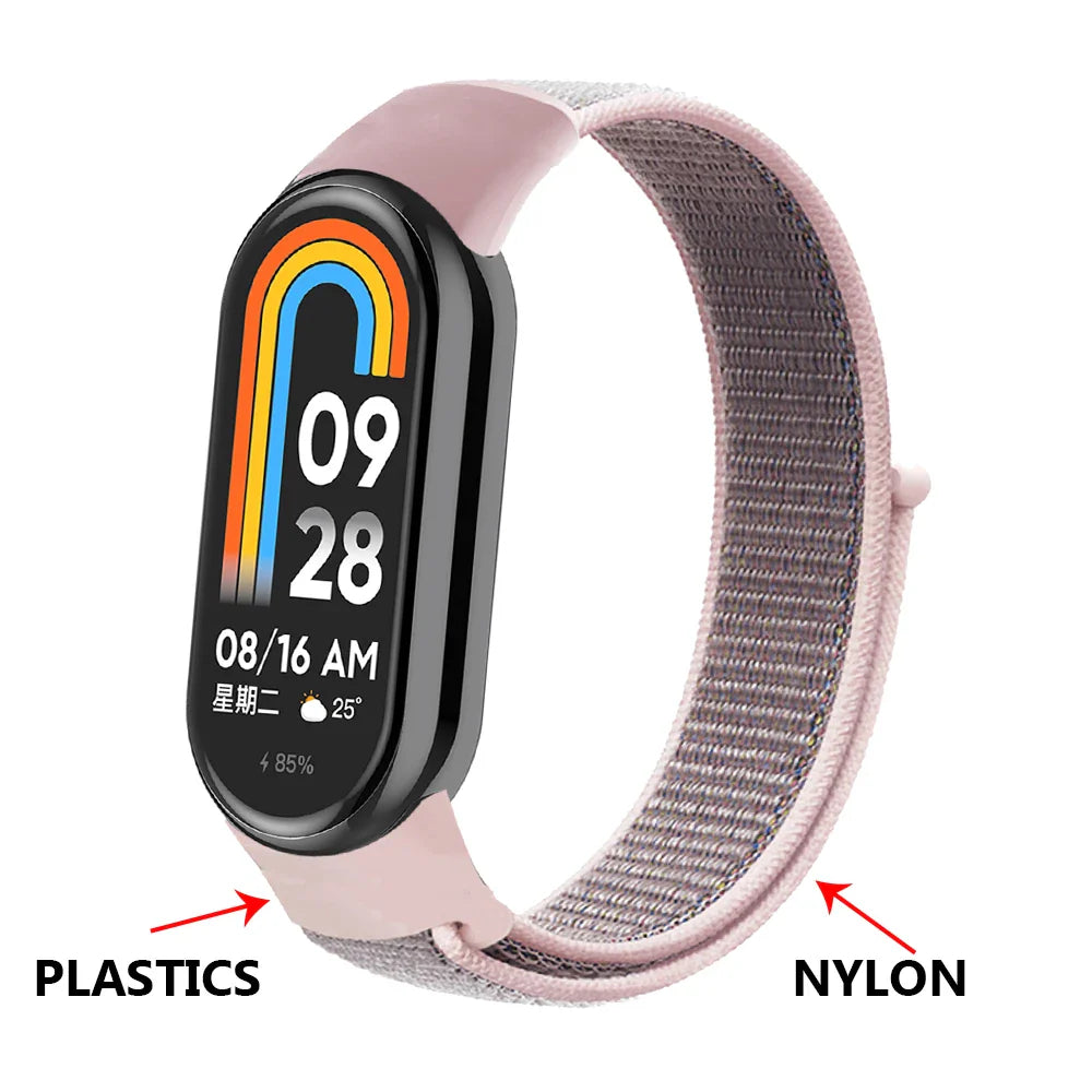 Nylon Loop Strap for Xiaomi Mi Band 9 & 8 NFC – Sport Replacement Wristband for Mi Band 7 6 5 4 3
