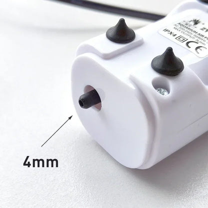 Ultra Silent 3W Aquarium Air Pump - 220V-240V Mini Fish Tank Oxygen Compressor (110V Option)