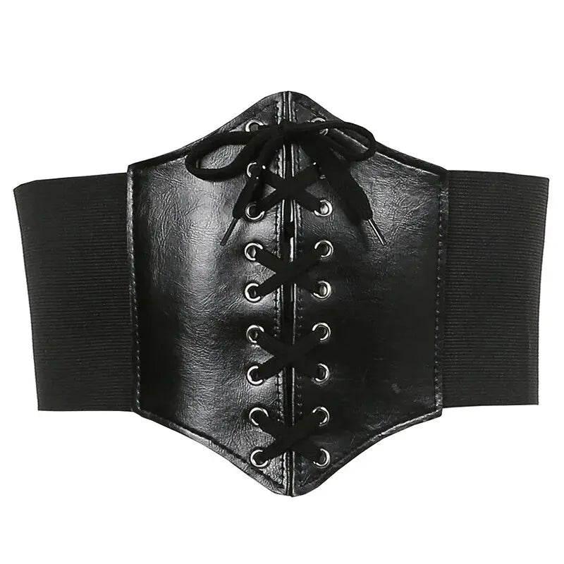 European & American Style Ladies Belt - Dark Series Fashion Waist Seal, French Court Style for Spring & Summer