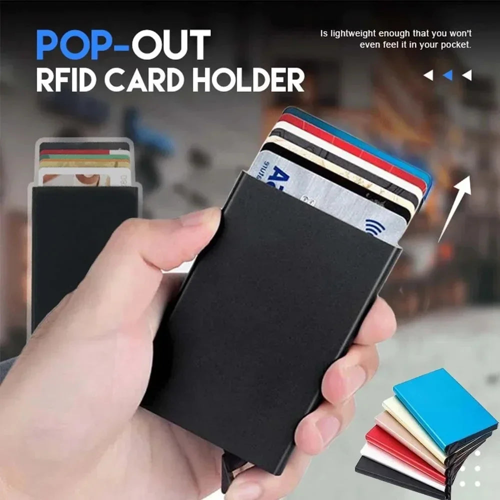 Large Capacity Double Layer RFID Blocking Carbon Fiber Wallet – Men’s Anti-Theft Credit & ID Card Holder Case
