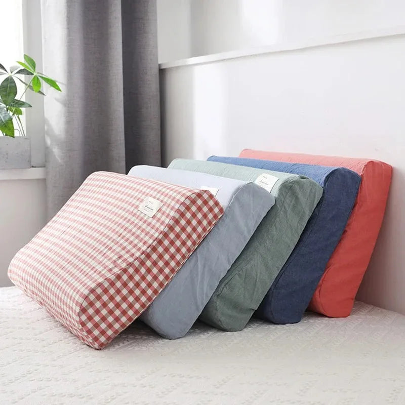 30x50cm Cotton Latex Pillowcase – Washable Memory Foam Pillow Cover for Bedroom