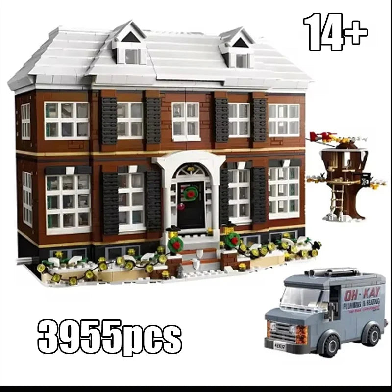 Home Alone Building Block Set - 3955-Piece Creative Model Kit for Adults, Christmas Gift & Home Decoration