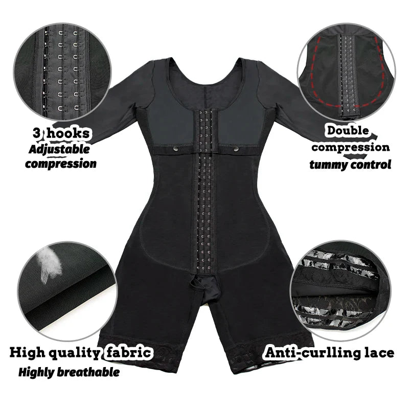 Colombian Girdle Shapewear – Tummy Slimming Bodysuit Corset, Full Body Reducer & Postpartum Shaper