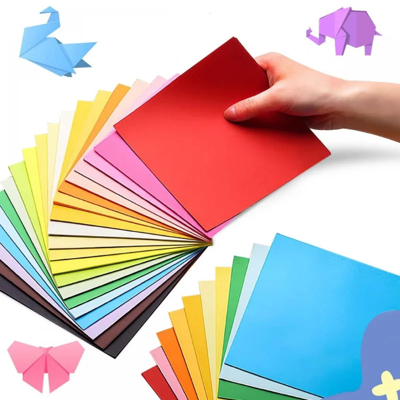 400pcs Square Origami Paper Kit – 20 Colors, Double-Sided Folding Craft Paper for Kids & DIY Projects