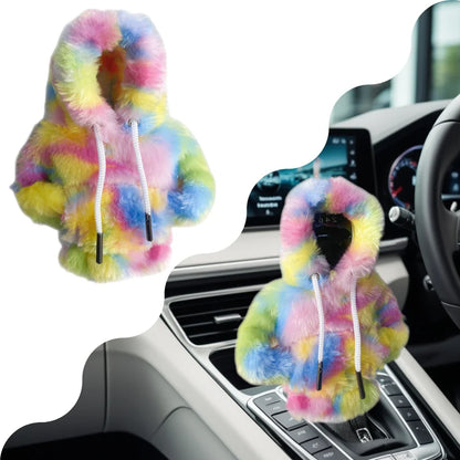 Universal Car Gear Shift Lever Cover – Sweatshirt Style Shifter Knob Hoodie for Car Decoration