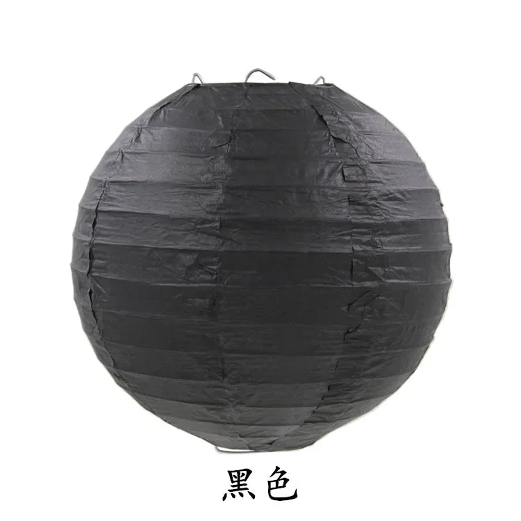 Round Paper Lanterns for Birthday Wedding Party Decor, DIY Hanging Lampion Balls, 4/6/8/10/12/14/16 Inch Craft Supplies