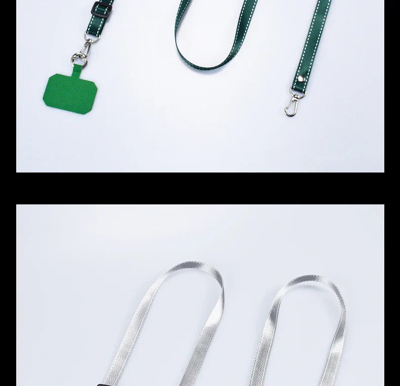 Simplicity Crossbody Cell Phone Lanyard – Adjustable Neck Strap with Universal Clip Gasket, Anti-Lost Mobile Phone Lanyard