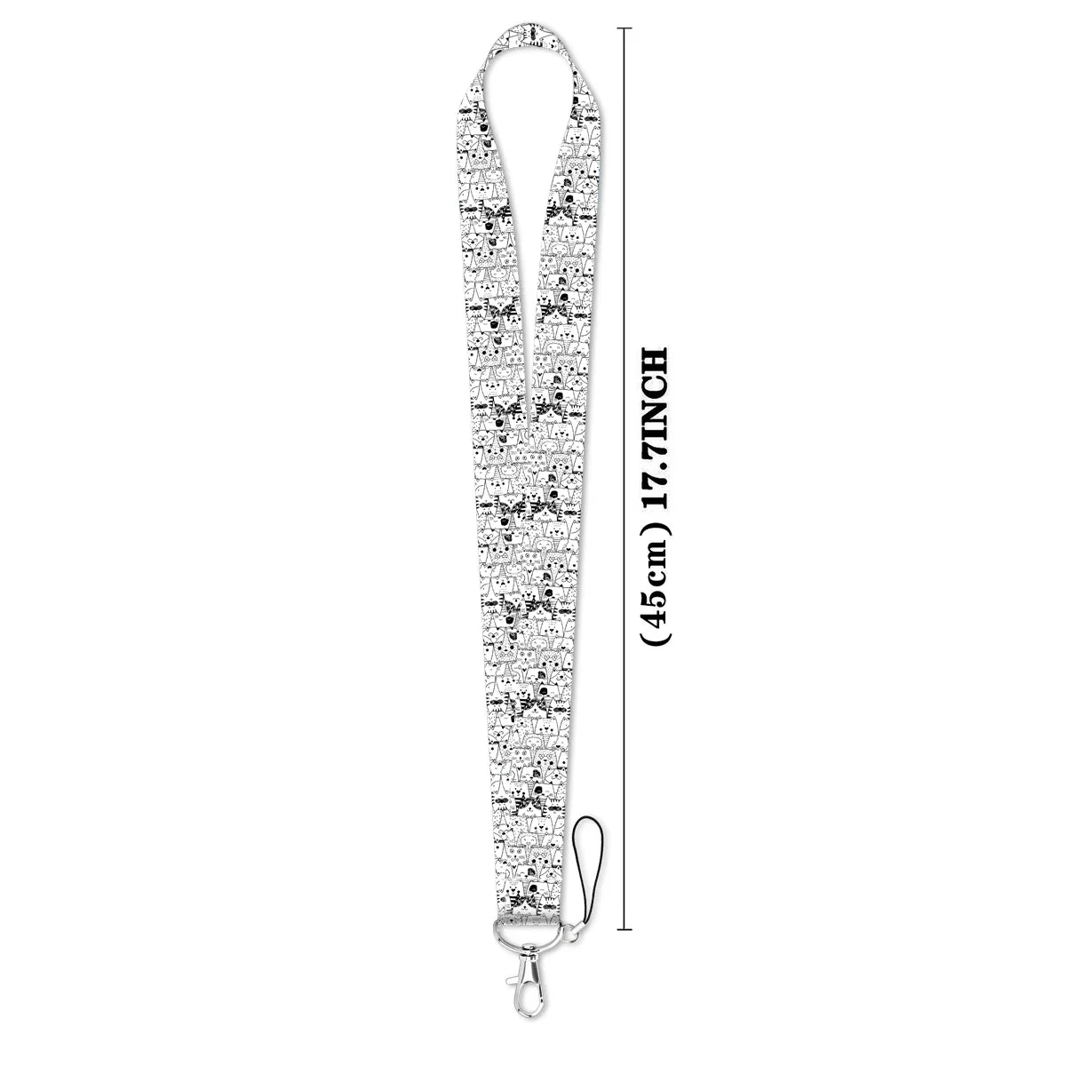 Kawaii Cat Paw Credential Holder Lanyard – Cute Neck Strap for Keys, ID Cards & Phone Accessories