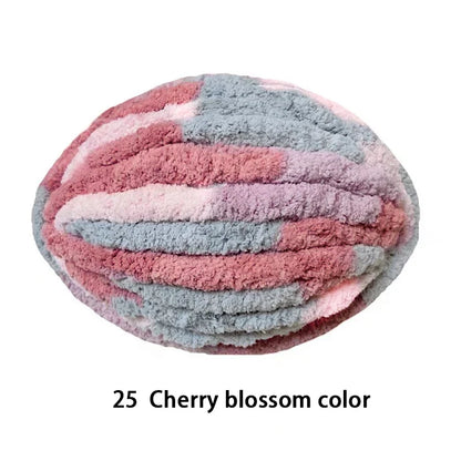 250g Extra Thick Ice Chenille Yarn Ball for Hand Knitting – Soft DIY Blanket, Cushion, Scarf & Pet Bed Yarn for Craft Projects