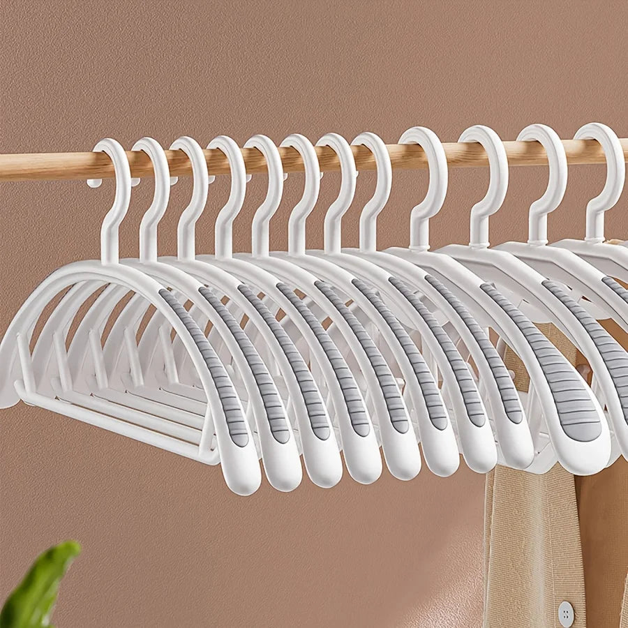 Household Non-Slip Plastic Hanger – Thick Wide Shoulder Clothes Drying Rack for Home & Wholesale Use