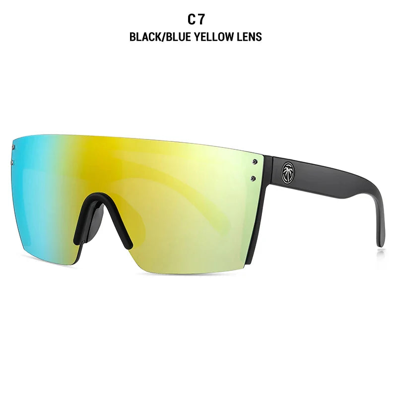 NEW Luxury Brand Mirrored Polarized Sunglasses — Men’s Sport Goggles with UV400 Protection & Case