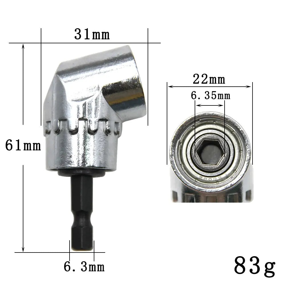 105 Degree Electric Drill Corner Device - Universal Flexible Shaft Connecting Rod Sleeve Tool Set with 300mm Turning Screwdriver Joint