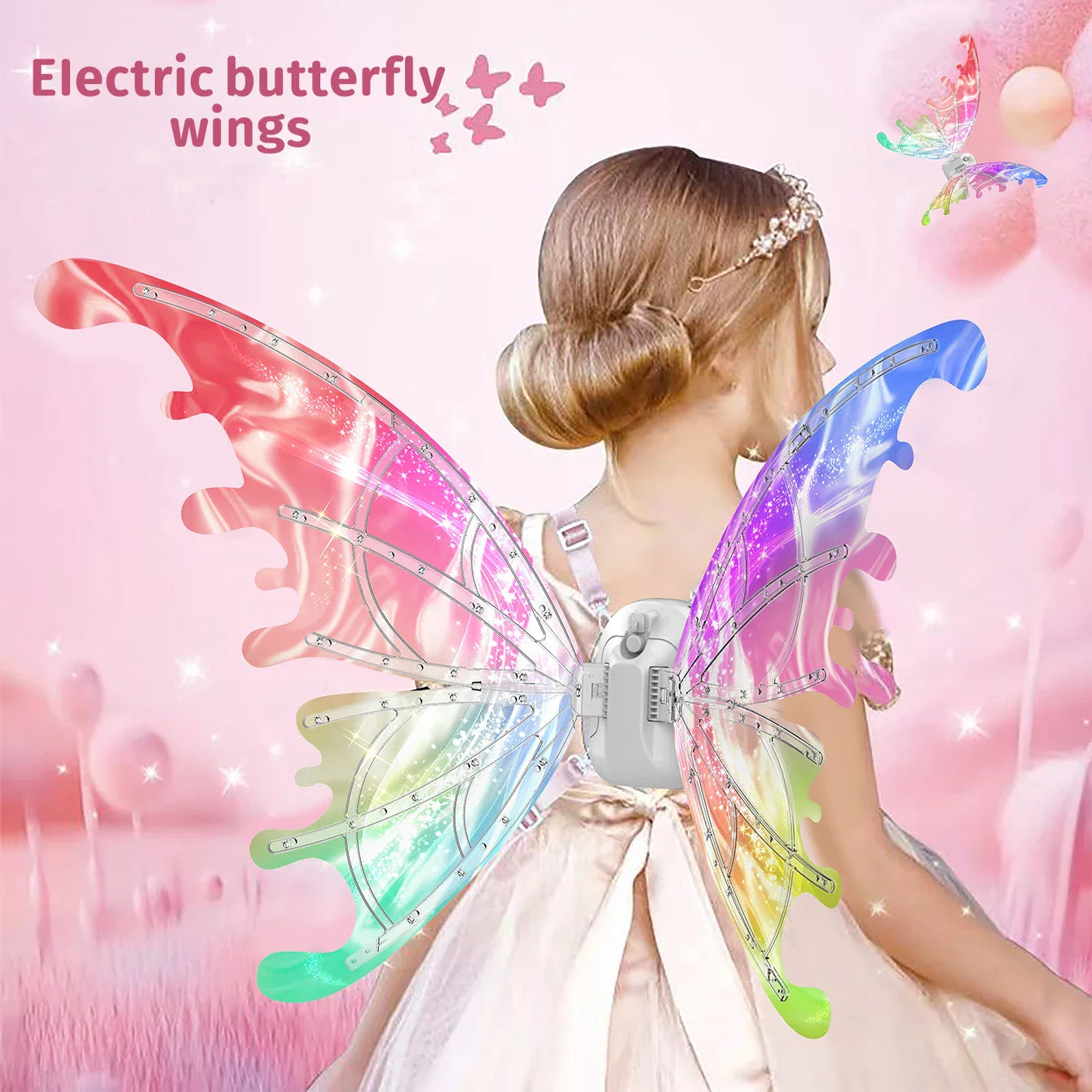 Luminous Electric Butterfly Wings – Music Fairy & Angel Costume Props Gift
