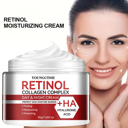 Retinol & Collagen Facial Moisturizing Cream – Deep Hydration Anti-Aging Skin Care, Dry Skin Repair & Nourishing Face Cream