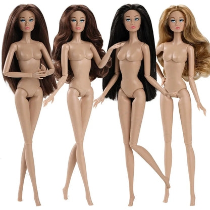 FR Supermodel 1/6 BABI Doll – Movable Joints, DIY Dress-Up Princess with Head & Body Accessories, White/Normal/Chocolate Skin