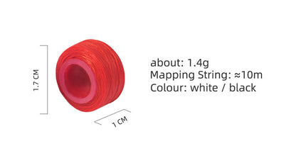 10m Pre-Inked Mapping String for Eyebrows – Microblading & PMU Marker Thread in Box for Tattoo Brow Mapping