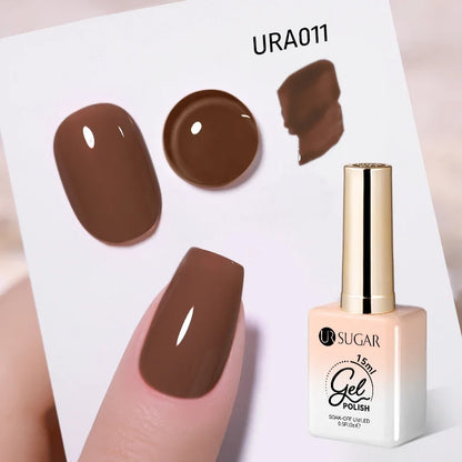 UR SUGAR Champagne Gold Silver Reflective Glitter Gel Nail Polish 15ml - Semi-Permanent Soak Off UV Manicure Art Varnish