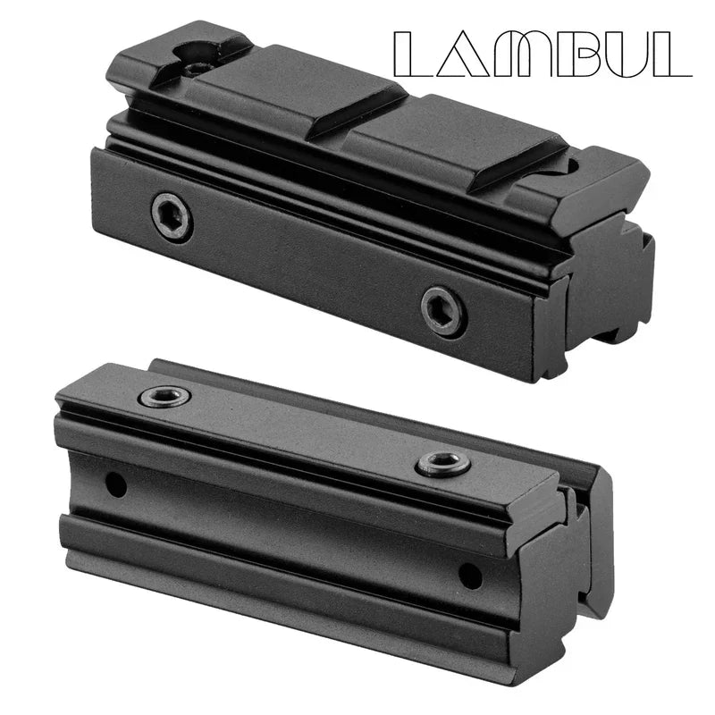 Tactical Scope Riser Mount - 11mm to 20mm Picatinny Rail Adapter for Rifle Optics
