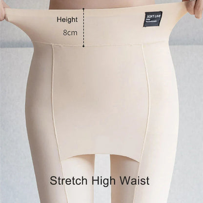 Plus Size Women's Shorts Under Skirt - Big Large Summer Seamless Protective Spandex Hip-Up Safety Pants - White Underpants