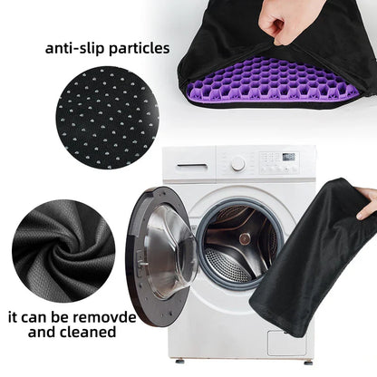 Breathable Honeycomb Gel Seat Cushion – Summer Comfort for Back & Tailbone Pain, Office, Wheelchair & Car Chair
