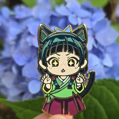 Maomao Hard Enamel Pin – Cute Collectible Lapel Badge for Jackets & Bags
