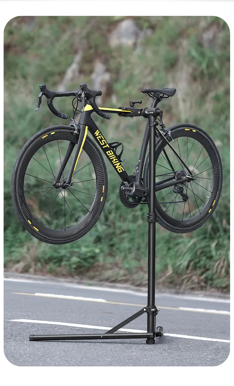 WEST BIKING Foldable Bike Repair & Display Stand – Multipurpose Wall/Floor Rack for Bicycle Storage & Maintenance